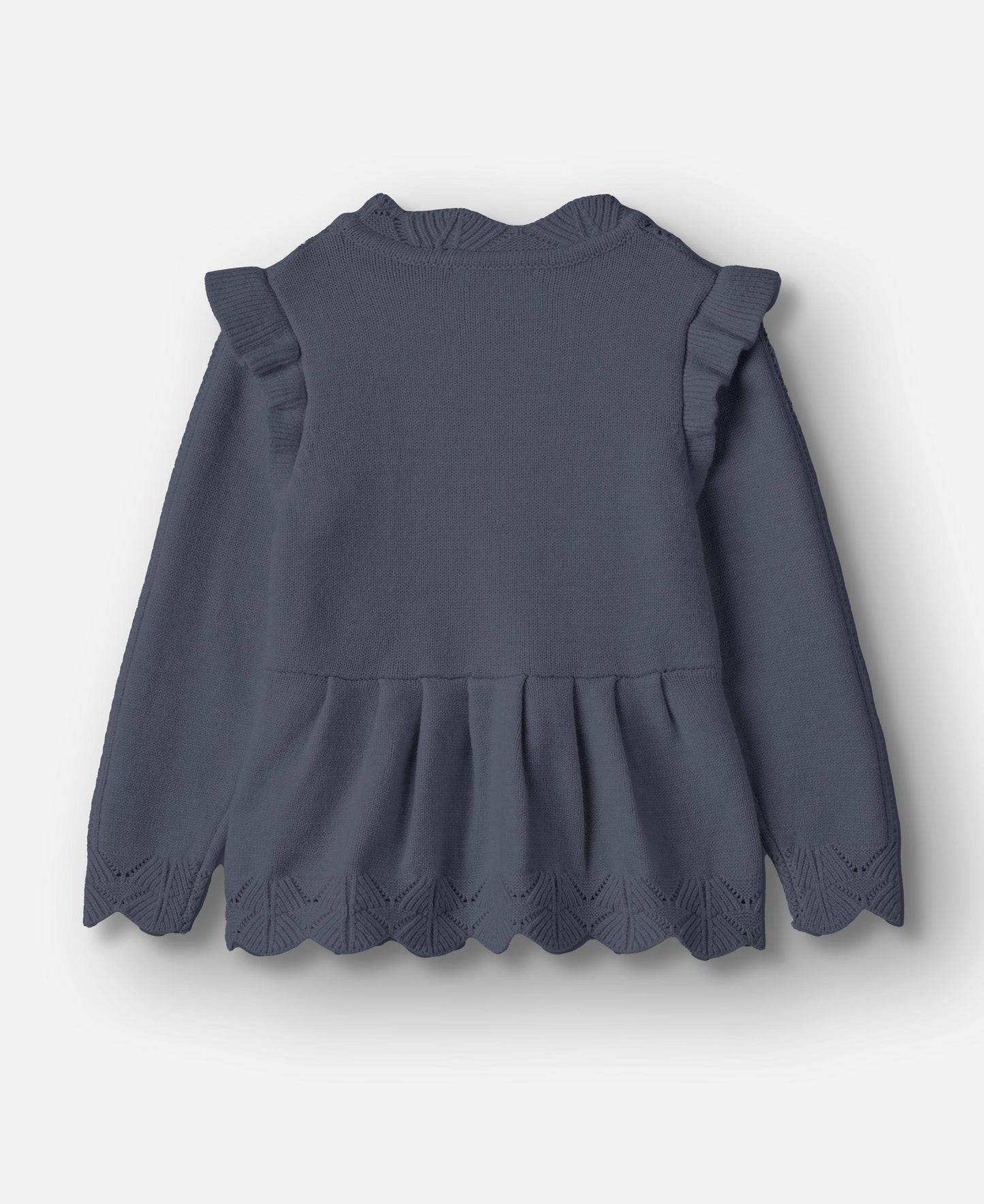 FLIINK ALILLY PEPLUM PULLOVER BLOUSE INSIGNIA BLUE