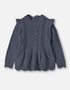 ALILLY PEPLUM PULLOVER - INSIGNIA BLUE