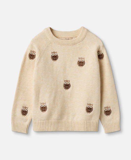 FLIINK ALON OWL PULLOVER PULLOVER SANDSHELL