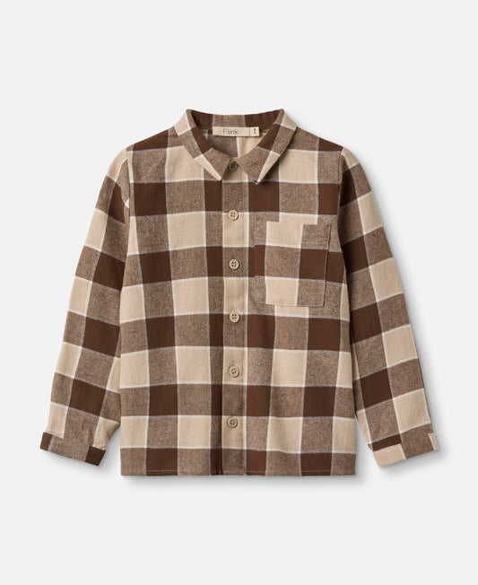 FLIINK CODY SHIRT SHIRT HUMUS CHECK