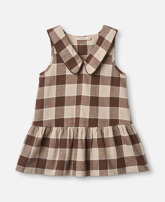 FLIINK CODY SPENCERDRESS DRESS HUMUS CHECK